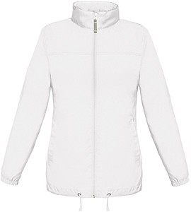 Ladies inlined windbreaker B&C, white