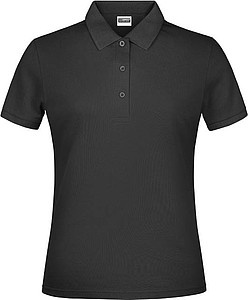 Ladies Piqué Polo, black, XL