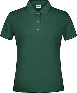 Ladies Piqué Polo, dark green, XL