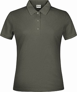Ladies Piqué Polo, dark grey, XS
