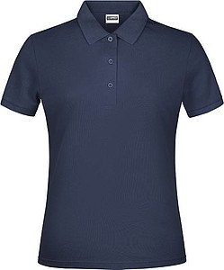 Ladies Piqué Polo, navy, XXL