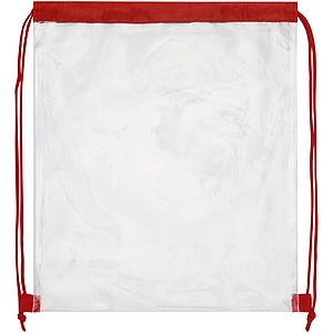 Lancaster transparent drawstring backpack