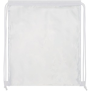 Lancaster transparent drawstring backpack
