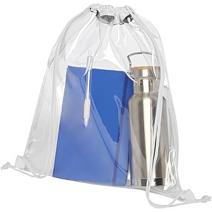 Lancaster transparent drawstring backpack