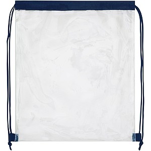 Lancaster transparent drawstring backpack