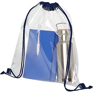 Lancaster transparent drawstring backpack