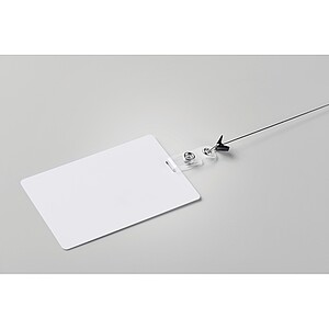 Lanyard badge 120 x 80mm, white