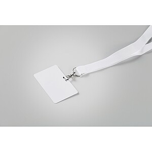 Lanyard badge 54 x 86mm, white