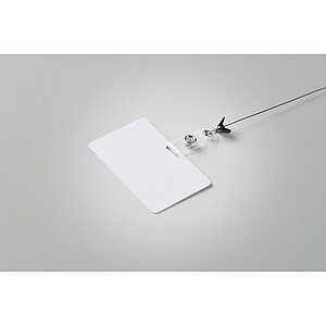 Lanyard badge 54 x 86mm, white