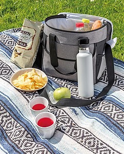 Large basic cooler bag, grey