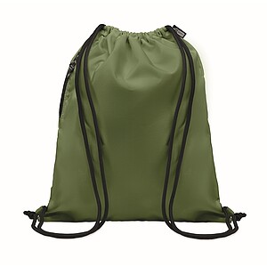Large drawstring bag 300D RPET, army green