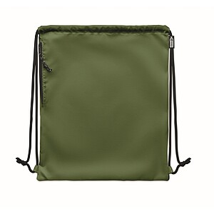 Large drawstring bag 300D RPET, army green