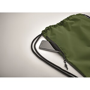 Large drawstring bag 300D RPET, army green