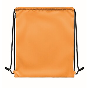 Large drawstring bag 300D RPET, orange