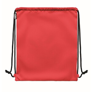 Large drawstring bag 300D RPET, red