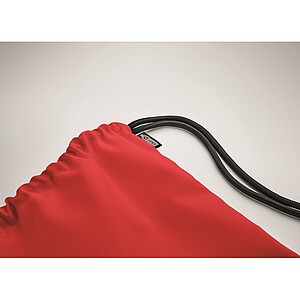 Large drawstring bag 300D RPET, red