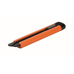 Large retractable knife, orange
