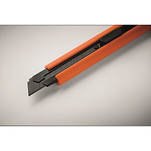 Large retractable knife, orange