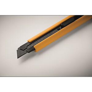 Large retractable knife, yellow