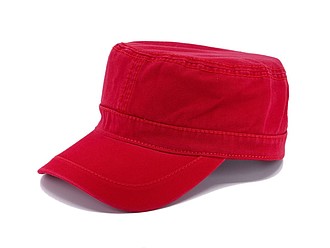 LAWRENCE military style cap, red