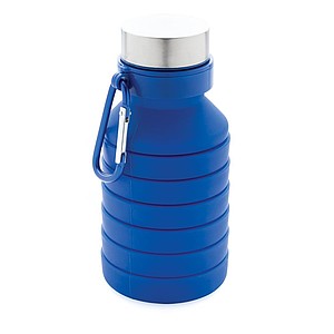 Leakproof collapsible silicone bottle with lid