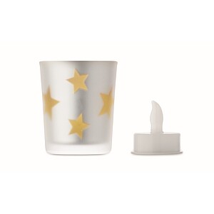 LED tea light candle, gold
