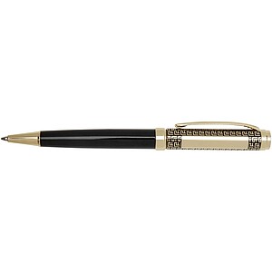 Legato ballpoint and rollerball pen set (blue ink), gold