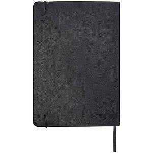 Legato Elegance A5 hard cover notebook and rollerball pen set, solid black