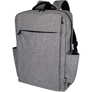 Libra 15” GRS recycled laptop backpack 15L, heather grey