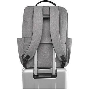 Libra 15” GRS recycled laptop backpack 15L, heather grey