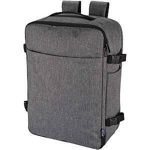 Libra 17" GRS recycled carry-on backpack 25L, heather grey