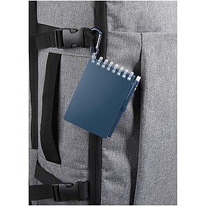 Lig Mini recycled outdoor soft cover notebook and ballpoint pen set (black ink), ocean blue