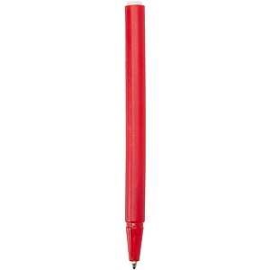 Lig Mini recycled outdoor soft cover notebook and ballpoint pen set (black ink), red