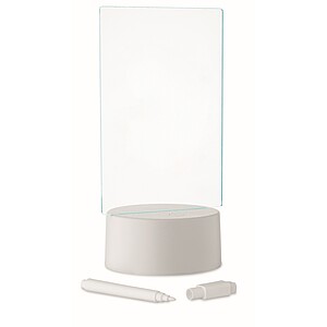 Light-up LED memo board, white