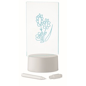 Light-up LED memo board, white