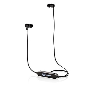 Light up logo wireless earbuds, black