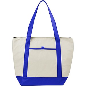 Lighthouse cooler tote, blue