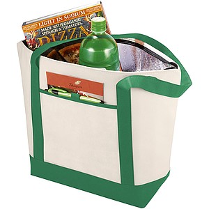 Lighthouse cooler tote, green