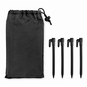 Lightweight large beach mat, black