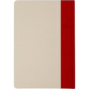 Liliana A5 sugar cane paper hard cover notebook, brick