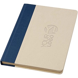 Liliana A5 sugar cane paper hard cover notebook, hale blue
