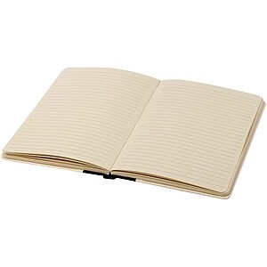 Liliana A5 sugar cane paper hard cover notebook, solid black