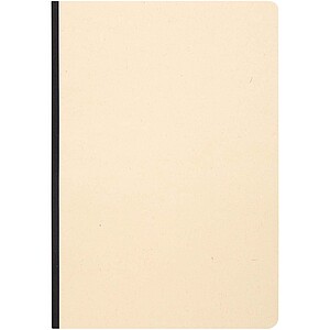 Liliana A5 sugarcane and RPET soft cover notebook, solid black
