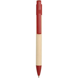Liliana sugarcane paper ballpoint pen (blue ink), brick