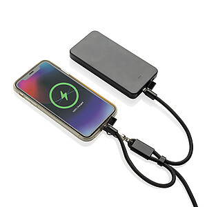 LoopAmp RCS RPET adjustable phone wrist strap 60W cable, black