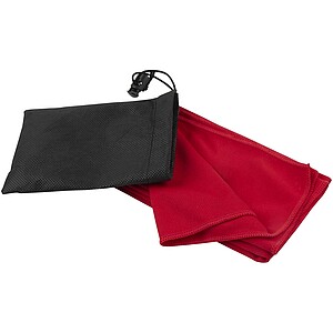 Lucas RPET sport towel 30x80 cm, red