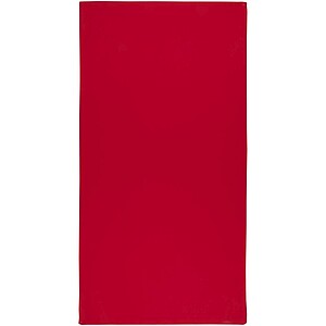 Lucas RPET sport towel 50x100 cm, red