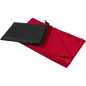 Lucas RPET sport towel 70x140 cm, red