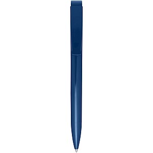 Lucia recycled plastic ballpoint pen (blue ink), blue