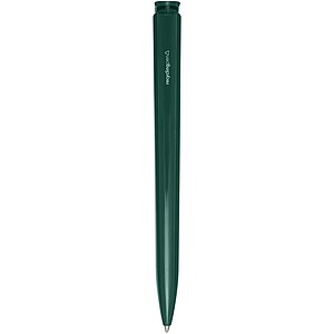 Lucia recycled plastic ballpoint pen (blue ink), forest green